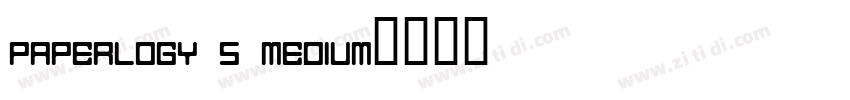 Paperlogy 5 Medium字体转换